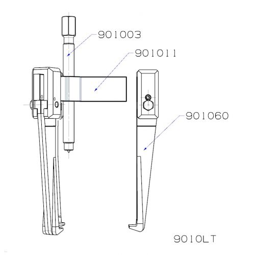 EXTRACTOR FORZA SERIE 9000T DE 3 PATAS